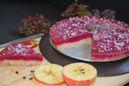 Summer's End Sorbet Cake1 - thaiveggiewithb