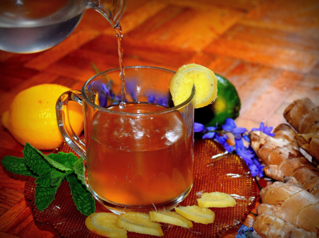 ginger tea - thaiveggiewithb